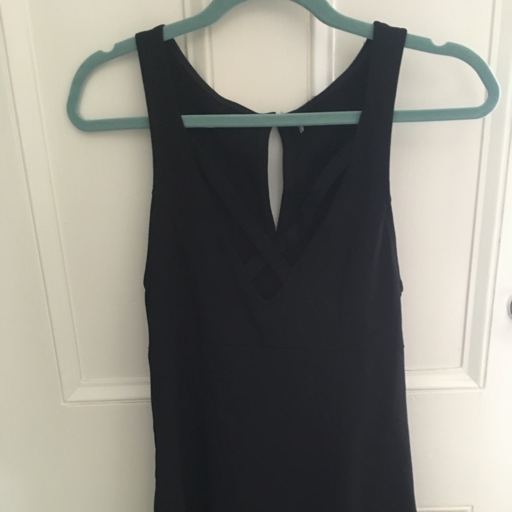Free People Black A-Line Mini Dress